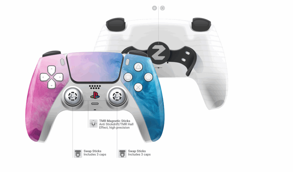 zuckerwatte ps5 controller hallsticks 2er paddle swapsticks